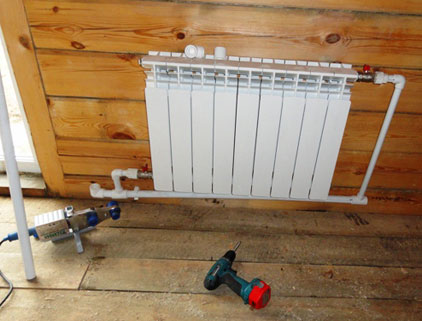 Монтаж радиаторов отопления