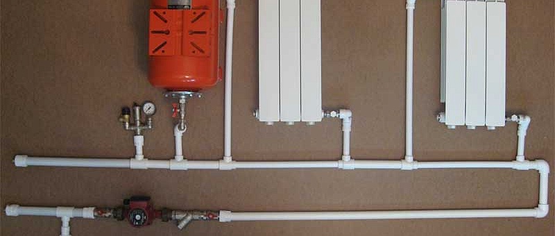 Монтаж труб отопления