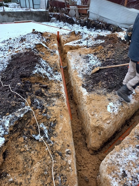 Выполнены работы по прокладка канализации в частном доме