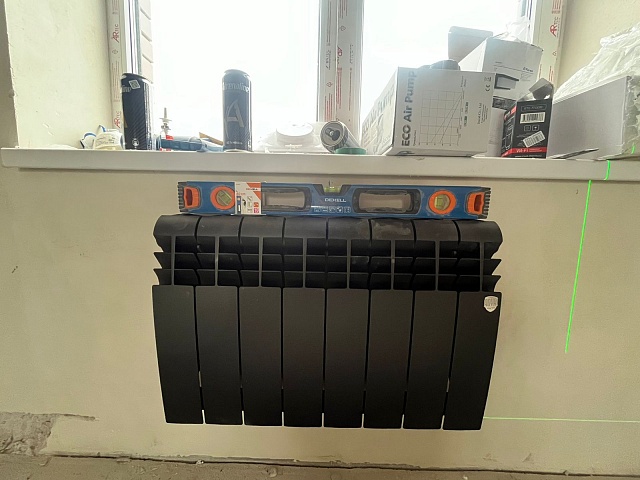 Установка  дизайнерских батарей RIFAR Tubog в частном доме